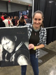 Norman Reedus Signed Charcoal