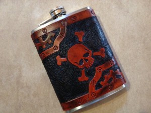 Crossbones Pirate Flask